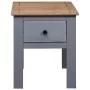 Mesita de noche de madera maciza pino Panamá gris 46x40x57 cm de vidaXL, Mesitas de noche - Ref: Foro24-282692, Precio: 41,35...