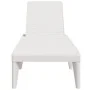 Tumbona de PP blanco 186x60x29 cm de , Tumbonas - Ref: Foro24-364215, Precio: 119,29 €, Descuento: %