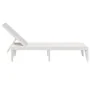 Tumbona de PP blanco 186x60x29 cm de , Tumbonas - Ref: Foro24-364215, Precio: 119,29 €, Descuento: %