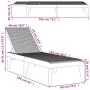 Tumbona de PP blanco 186x60x29 cm de , Tumbonas - Ref: Foro24-364215, Precio: 119,29 €, Descuento: %