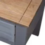 Mesita de noche de madera maciza pino Panamá gris 46x40x57 cm de vidaXL, Mesitas de noche - Ref: Foro24-282692, Precio: 41,35...