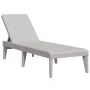 Gray PP lounger 186x60x29 cm by , Loungers - Ref: Foro24-364218, Price: 92,89 €, Discount: %