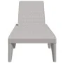 Tumbona de PP gris 186x60x29 cm de , Tumbonas - Ref: Foro24-364218, Precio: 92,89 €, Descuento: %