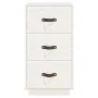 Bedside tables 2 pcs solid white pine wood 40x40x75 cm by vidaXL, Nightstands - Ref: Foro24-818338, Price: 136,61 €, Discount: %