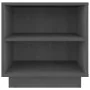 Mesita de noche de madera maciza de pino gris 40x34x40 cm de vidaXL, Mesitas de noche - Ref: Foro24-813329, Precio: 28,17 €, ...
