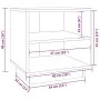 Mesita de noche de madera maciza de pino gris 40x34x40 cm de vidaXL, Mesitas de noche - Ref: Foro24-813329, Precio: 28,17 €, ...