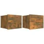 Mesita de noche madera contrachapada roble ahumado 40x30x30 cm de vidaXL, Mesitas de noche - Ref: Foro24-815412, Precio: 60,8...