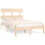 Solid wood bed frame 140x190 cm by , Beds and slatted bases - Ref: Foro24-3104653, Price: 101,70 €, Discount: %