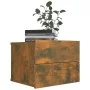 Mesita de noche madera contrachapada roble ahumado 40x30x30 cm de vidaXL, Mesitas de noche - Ref: Foro24-815412, Precio: 60,8...