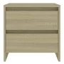 Mesita de noche madera ingeniería roble Sonoma 45x34,5x44,5 cm de vidaXL, Mesitas de noche - Ref: Foro24-809851, Precio: 45,5...