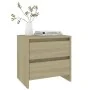 Mesita de noche madera ingeniería roble Sonoma 45x34,5x44,5 cm de vidaXL, Mesitas de noche - Ref: Foro24-809851, Precio: 45,5...