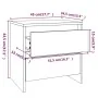 Mesita de noche madera ingeniería roble Sonoma 45x34,5x44,5 cm de vidaXL, Mesitas de noche - Ref: Foro24-809851, Precio: 45,5...