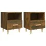 Mesitas de noche 2 unidades color roble ahumado 40x35x47 cm de vidaXL, Mesitas de noche - Ref: Foro24-817298, Precio: 49,51 €...