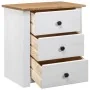 Mesita de noche madera maciza pino Panamá blanco 46x40x57 cm de vidaXL, Mesitas de noche - Ref: Foro24-282654, Precio: 88,12 ...