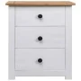 Mesita de noche madera maciza pino Panamá blanco 46x40x57 cm de vidaXL, Mesitas de noche - Ref: Foro24-282654, Precio: 88,12 ...