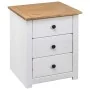 Mesita de noche madera maciza pino Panamá blanco 46x40x57 cm de vidaXL, Mesitas de noche - Ref: Foro24-282654, Precio: 88,12 ...
