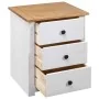 Mesita de noche madera maciza pino Panamá blanco 46x40x57 cm de vidaXL, Mesitas de noche - Ref: Foro24-282654, Precio: 88,12 ...