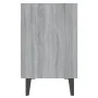Bedside table with Sonoma gray metal legs 40x30x50 cm by vidaXL, Nightstands - Ref: Foro24-813106, Price: 32,21 €, Discount: %
