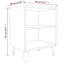 Bedside table with Sonoma gray metal legs 40x30x50 cm by vidaXL, Nightstands - Ref: Foro24-813106, Price: 32,21 €, Discount: %