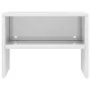 Mesita de noche madera contrachapada blanco brillo 40x30x30cm de vidaXL, Mesitas de noche - Ref: Foro24-800075, Precio: 27,85...