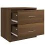 Mesita de noche madera contrachapada roble marrón 40x30x40 cm de vidaXL, Mesitas de noche - Ref: Foro24-815409, Precio: 40,27...