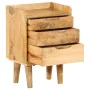Mesita de noche de madera maciza de mango 40x30x59,5 cm de vidaXL, Mesitas de noche - Ref: Foro24-246788, Precio: 153,95 €, D...