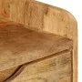 Mesita de noche de madera maciza de mango 40x30x59,5 cm de vidaXL, Mesitas de noche - Ref: Foro24-246788, Precio: 153,95 €, D...