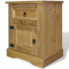 Corona Range Mexican pine bedside table 53x39x66 cm by vidaXL, Nightstands - Ref: Foro24-243730, Price: 81,32 €, Discount: %