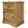 Corona Range Mexican pine bedside table 53x39x66 cm by vidaXL, Nightstands - Ref: Foro24-243730, Price: 81,32 €, Discount: %