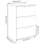 Mesitas de noche 2 unidades color roble ahumado 40x36x65 cm de vidaXL, Mesitas de noche - Ref: Foro24-817052, Precio: 78,64 €...