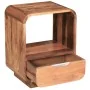 Mesitas de noche cajón 2 uds madera maciza sheesham 40x30x50 cm de vidaXL, Mesitas de noche - Ref: Foro24-243953, Precio: 247...