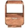 Mesitas de noche cajón 2 uds madera maciza sheesham 40x30x50 cm de vidaXL, Mesitas de noche - Ref: Foro24-243953, Precio: 247...