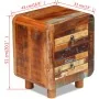 Mesita de noche de madera maciza reciclada 43x33x51 cm de vidaXL, Mesitas de noche - Ref: Foro24-243323, Precio: 180,90 €, De...