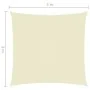 Quadratische Segelmarkise aus cremefarbenem Oxford-Stoff, 3 x 3 m von vidaXL, Sonnenschirme - Ref: Foro24-135192, Preis: 35,5...