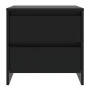 Mesitas de noche 2 uds madera ingeniería negro 45x34,5x44,5 cm de vidaXL, Mesitas de noche - Ref: Foro24-809848, Precio: 73,6...