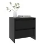Mesitas de noche 2 uds madera ingeniería negro 45x34,5x44,5 cm de vidaXL, Mesitas de noche - Ref: Foro24-809848, Precio: 73,6...