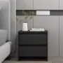 Mesitas de noche 2 uds madera ingeniería negro 45x34,5x44,5 cm de vidaXL, Mesitas de noche - Ref: Foro24-809848, Precio: 73,6...