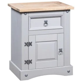 Corona Range bedside table gray Mexican pine 53x39x66 cm by vidaXL, Nightstands - Ref: Foro24-282617, Price: 81,63 €, Discoun...