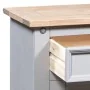 Mesita de noche Corona Range pino mexicano gris 53x39x66 cm de vidaXL, Mesitas de noche - Ref: Foro24-282617, Precio: 81,63 €...