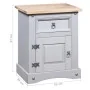 Mesita de noche Corona Range pino mexicano gris 53x39x66 cm de vidaXL, Mesitas de noche - Ref: Foro24-282617, Precio: 81,63 €...