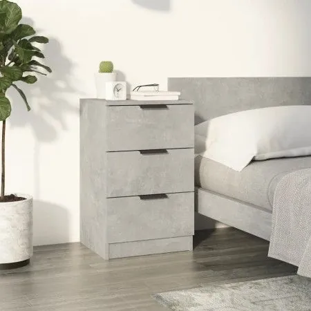 Mesita de noche color gris hormigón 40x36x65 cm de vidaXL, Mesitas de noche - Ref: Foro24-811276, Precio: 55,39 €, Descuento: %