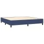 Boxspringbett mit blauer Stoffmatratze 200x200 cm von , Betten und Lattenroste - Ref: Foro24-3127915, Preis: 657,89 €, Rabatt: %