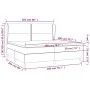 Boxspringbett mit blauer Stoffmatratze 200x200 cm von , Betten und Lattenroste - Ref: Foro24-3127915, Preis: 657,89 €, Rabatt: %