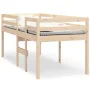 Cama alta madera maciza de pino 75x190 cm de , Camas y somieres - Ref: Foro24-821619, Precio: 131,18 €, Descuento: %