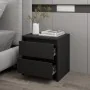 Mesita de noche madera de ingeniería negro 45x34,5x44,5 cm de vidaXL, Mesitas de noche - Ref: Foro24-809847, Precio: 41,54 €,...