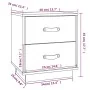 Mesitas de noche 2 uds madera maciza pino gris 40x34x45 cm de vidaXL, Mesitas de noche - Ref: Foro24-818330, Precio: 96,30 €,...