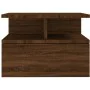 Mesita de noche flotante madera marrón roble 40x31x27 cm de vidaXL, Mesitas de noche - Ref: Foro24-815316, Precio: 43,16 €, D...