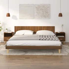 Mesitas de noche 2 unidades color roble marrón 40x35x47 cm de vidaXL, Mesitas de noche - Ref: Foro24-817302, Precio: 69,03 €,...