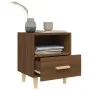 Mesitas de noche 2 unidades color roble marrón 40x35x47 cm de vidaXL, Mesitas de noche - Ref: Foro24-817302, Precio: 69,03 €,...