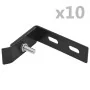 Conector de esquina para pared 10 sets gris antracita de vidaXL, Accesorios para rejas y vallas - Ref: Foro24-144501, Precio:...